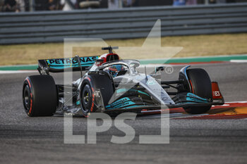2022-10-22 - 63 RUSSELL George (gbr), Mercedes AMG F1 Team W13, action during the Formula 1 Aramco United States Grand Prix 2022, 19th round of the 2022 FIA Formula One World Championship from October 21 to 23, 2022 on the Circuit of the Americas, in Austin, Texas - F1 - UNITED STATES GRAND PRIX 2022 - FORMULA 1 - MOTORS