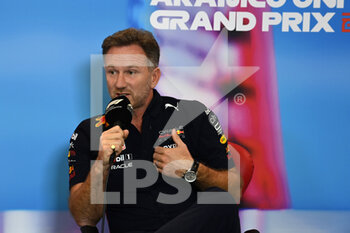 2022-10-22 - Press Conference with Christian Horner, Team Principal, Red Bull Racing, portrait during the Formula 1 Aramco United States Grand Prix 2022, 19th round of the 2022 FIA Formula One World Championship from October 21 to 23, 2022 on the Circuit of the Americas, in Austin, Texas - F1 - UNITED STATES GRAND PRIX 2022 - FORMULA 1 - MOTORS