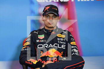 2022-10-22 - Post qualifying Press Conference with Max Verstappen, Red Bull Racing, portrait during the Formula 1 Aramco United States Grand Prix 2022, 19th round of the 2022 FIA Formula One World Championship from October 21 to 23, 2022 on the Circuit of the Americas, in Austin, Texas - F1 - UNITED STATES GRAND PRIX 2022 - FORMULA 1 - MOTORS