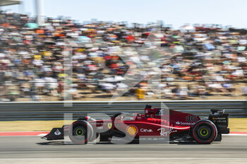 2022-10-22 - 16 LECLERC Charles (mco), Scuderia Ferrari F1-75, action during the Formula 1 Aramco United States Grand Prix 2022, 19th round of the 2022 FIA Formula One World Championship from October 21 to 23, 2022 on the Circuit of the Americas, in Austin, Texas - F1 - UNITED STATES GRAND PRIX 2022 - FORMULA 1 - MOTORS