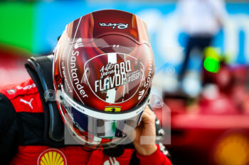 2022-10-22 - LECLERC Charles (mco), Scuderia Ferrari F1-75, portrait helmet during the Formula 1 Aramco United States Grand Prix 2022, 19th round of the 2022 FIA Formula One World Championship from October 21 to 23, 2022 on the Circuit of the Americas, in Austin, Texas - F1 - UNITED STATES GRAND PRIX 2022 - FORMULA 1 - MOTORS