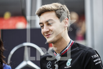 2022-10-27 - RUSSELL George (gbr), Mercedes AMG F1 Team W13, portrait during the Formula 1 Grand Premio de la Ciudad de Mexico 2022, Mexican Grand Prix 2022, 20th round of the 2022 FIA Formula One World Championship from October 28 to 30, 2022 on the Autodromo Hermanos Rodríguez, in Mexico City, Mexico - F1 - MEXICO CITY GRAND PRIX 2022 - FORMULA 1 - MOTORS