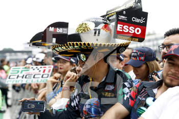 2022-10-27 - crowd, foule, fans of PEREZ Sergio (mex), Red Bull Racing RB18, portrait during the Formula 1 Grand Premio de la Ciudad de Mexico 2022, Mexican Grand Prix 2022, 20th round of the 2022 FIA Formula One World Championship from October 28 to 30, 2022 on the Autodromo Hermanos Rodríguez, in Mexico City, Mexico - F1 - MEXICO CITY GRAND PRIX 2022 - FORMULA 1 - MOTORS