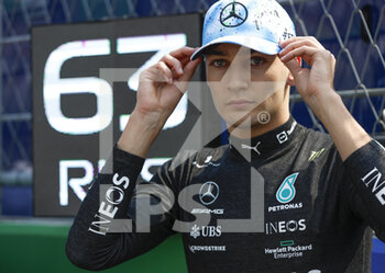 2022-10-30 - RUSSELL George (gbr), Mercedes AMG F1 Team W13, portrait during the Formula 1 Grand Premio de la Ciudad de Mexico 2022, Mexican Grand Prix 2022, 20th round of the 2022 FIA Formula One World Championship from October 28 to 30, 2022 on the Autodromo Hermanos Rodríguez, in Mexico City, Mexico - F1 - MEXICO CITY GRAND PRIX 2022 - RACE - FORMULA 1 - MOTORS