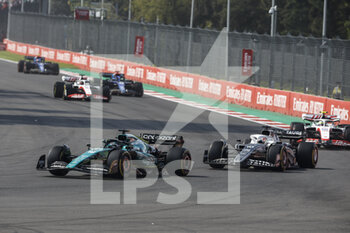 2022-10-31 - 18 STROLL Lance (can), Aston Martin F1 Team AMR22, action 10 GASLY Pierre (fra), Scuderia AlphaTauri AT03, action 47 SCHUMACHER Mick (ger), Haas F1 Team VF-22 Ferrari, action during the Formula 1 Grand Premio de la Ciudad de Mexico 2022, Mexican Grand Prix 2022, 20th round of the 2022 FIA Formula One World Championship from October 28 to 30, 2022 on the Autodromo Hermanos Rodríguez, in Mexico City, Mexico - F1 - MEXICO CITY GRAND PRIX 2022 - RACE - FORMULA 1 - MOTORS