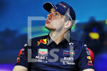 2022-11-10 - VERSTAPPEN Max (ned), Red Bull Racing RB18, portrait conference de presse, press conference during the Formula 1 Heineken Grande Premio de São Paulo 2022, Sao Paulo Grand Prix Grand Prix 2022, 21st round of the 2022 FIA Formula One World Championship from November 11 to 13, 2022 on the Interlagos Circuit, in Sao Paulo, Brazil - F1 - SAO PAULO GRAND PRIX 2022 - FORMULA 1 - MOTORS