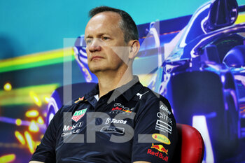 12/11/2022 - FIA presse conference with Paul Monaghan (GBR) Red Bull Racing Chief Engineer, portrait during the Formula 1 Heineken Grande Premio de São Paulo 2022, Sao Paulo Grand Prix Grand Prix 2022, 21st round of the 2022 FIA Formula One World Championship from November 11 to 13, 2022 on the Interlagos Circuit, in Sao Paulo, Brazil - F1 - SAO PAULO GRAND PRIX 2022 - FORMULA 1 - MOTORI