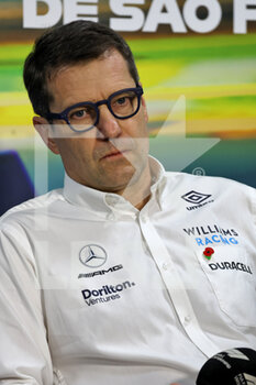 12/11/2022 - FIA presse conference with FX Demaison (FRA) Williams Racing Technical Director, portrait during the Formula 1 Heineken Grande Premio de São Paulo 2022, Sao Paulo Grand Prix Grand Prix 2022, 21st round of the 2022 FIA Formula One World Championship from November 11 to 13, 2022 on the Interlagos Circuit, in Sao Paulo, Brazil - F1 - SAO PAULO GRAND PRIX 2022 - FORMULA 1 - MOTORI