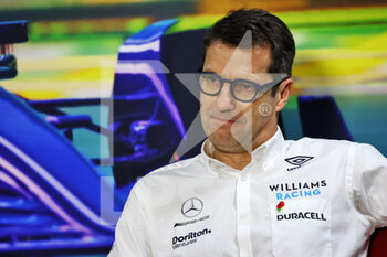 12/11/2022 - FIA presse conference with FX Demaison (FRA) Williams Racing Technical Director, portrait during the Formula 1 Heineken Grande Premio de São Paulo 2022, Sao Paulo Grand Prix Grand Prix 2022, 21st round of the 2022 FIA Formula One World Championship from November 11 to 13, 2022 on the Interlagos Circuit, in Sao Paulo, Brazil - F1 - SAO PAULO GRAND PRIX 2022 - FORMULA 1 - MOTORI