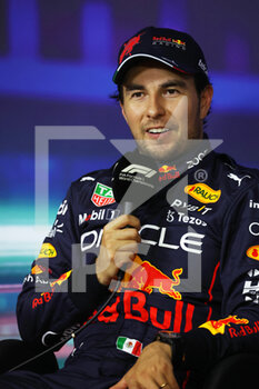 19/11/2022 - PEREZ Sergio (mex), Red Bull Racing RB18, portrait, press conference during the Formula 1 Etihad Airways Abu Dhabi Grand Prix 2022, 22nd round of the 2022 FIA Formula One World Championship from November 18 to 20, 2022 on the Yas Marina Circuit, in Yas Island, Abu Dhabi - F1 - ABU DHABI GRAND PRIX 2022 - FORMULA 1 - MOTORI