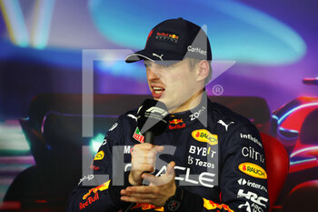 19/11/2022 - VERSTAPPEN Max (ned), Red Bull Racing RB18, portrait, press conference during the Formula 1 Etihad Airways Abu Dhabi Grand Prix 2022, 22nd round of the 2022 FIA Formula One World Championship from November 18 to 20, 2022 on the Yas Marina Circuit, in Yas Island, Abu Dhabi - F1 - ABU DHABI GRAND PRIX 2022 - FORMULA 1 - MOTORI