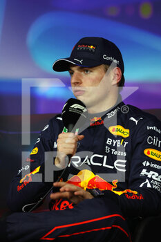 19/11/2022 - VERSTAPPEN Max (ned), Red Bull Racing RB18, portrait, press conference during the Formula 1 Etihad Airways Abu Dhabi Grand Prix 2022, 22nd round of the 2022 FIA Formula One World Championship from November 18 to 20, 2022 on the Yas Marina Circuit, in Yas Island, Abu Dhabi - F1 - ABU DHABI GRAND PRIX 2022 - FORMULA 1 - MOTORI