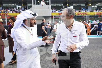 20/11/2022 - BEN SULAYEM Mohammed (uae), President of the FIA, DOMENICALI Stefano (ita), Chairman and CEO Formula One Group FOG, portrait during the Formula 1 Etihad Airways Abu Dhabi Grand Prix 2022, 22nd round of the 2022 FIA Formula One World Championship from November 18 to 20, 2022 on the Yas Marina Circuit, in Yas Island, Abu Dhabi - F1 - ABU DHABI GRAND PRIX 2022 - RACE - FORMULA 1 - MOTORI