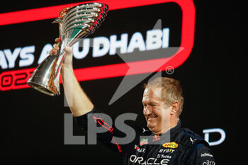 2022-11-20 - Olaf Janssen Trackside Infrastructure Group Leader at Red Bull Racing, portrait podium during the Formula 1 Etihad Airways Abu Dhabi Grand Prix 2022, 22nd round of the 2022 FIA Formula One World Championship from November 18 to 20, 2022 on the Yas Marina Circuit, in Yas Island, Abu Dhabi - F1 - ABU DHABI GRAND PRIX 2022 - RACE - FORMULA 1 - MOTORS