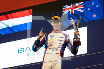 2022-03-18 - Podium, VERSCHOOR Richard (nld), Trident, Dallara F2, portrait during the 1st round of the 2022 FIA Formula 2 Championship from March 18 to 20, 2022 on the Bahrain International Circuit, in Sakhir, Bahrain - 1ST ROUND OF THE 2022 FIA FORMULA 2 CHAMPIONSHIP - FORMULA 2 - MOTORS