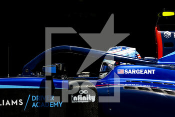 2022-03-25 - SARGEANT Logan (usa), Carlin, Dallara F2, portrait during the 2nd round of the 2022 FIA Formula 2 Championship from March 25 to 27, 2022 on the Jeddah Corniche Circuit, in Jeddah, Saudi Arabia - 2ND ROUND OF THE 2022 FIA FORMULA 2 CHAMPIONSHIP - FORMULA 2 - MOTORS