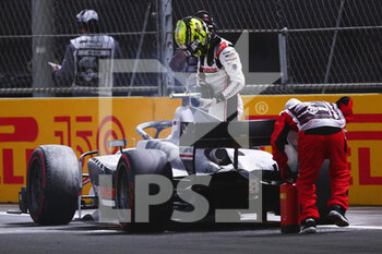 2022-03-25 - Pourchaire Théo (fra), ART Grand Prix, Dallara F2, mechanical problem in the qualifying session during the 2nd round of the 2022 FIA Formula 2 Championship from March 25 to 27, 2022 on the Jeddah Corniche Circuit, in Jeddah, Saudi Arabia - 2ND ROUND OF THE 2022 FIA FORMULA 2 CHAMPIONSHIP - FORMULA 2 - MOTORS