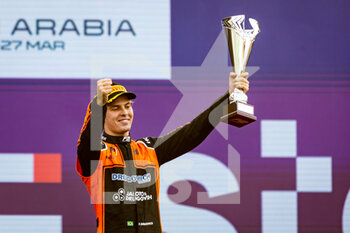 2022-03-27 - podium DRUGOVICH Felipe (bra), MP Motorsport, Dallara F2, portrait during the 2nd round of the 2022 FIA Formula 2 Championship from March 25 to 27, 2022 on the Jeddah Corniche Circuit, in Jeddah, Saudi Arabia - 2ND ROUND OF THE 2022 FIA FORMULA 2 CHAMPIONSHIP - FORMULA 2 - MOTORS