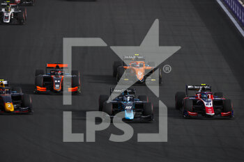 2022-03-27 - Start of the feature race, 16 NISSANY Roy (isr), DAMS, Dallara F2, action during the 2nd round of the 2022 FIA Formula 2 Championship from March 25 to 27, 2022 on the Jeddah Corniche Circuit, in Jeddah, Saudi Arabia - 2ND ROUND OF THE 2022 FIA FORMULA 2 CHAMPIONSHIP - FORMULA 2 - MOTORS