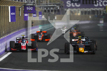 2022-03-27 - 02 DARUVALA Jehan (ind), Prema Racing, Dallara F2, 21 WILLIAMS Calan (aus), Trident, Dallara F2, action during the 2nd round of the 2022 FIA Formula 2 Championship from March 25 to 27, 2022 on the Jeddah Corniche Circuit, in Jeddah, Saudi Arabia - 2ND ROUND OF THE 2022 FIA FORMULA 2 CHAMPIONSHIP - FORMULA 2 - MOTORS