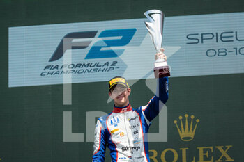 2022-07-10 - Podium, VERSCHOOR Richard (nld), Trident, Dallara F2, portrait during the 8th round of the 2022 FIA Formula 2 Championship, on the Red Bull Ring, from July 8 to 10, 2022 in Spielberg, Austria - AUTO - FORMULA 2 2022 - AUSTRIA - FORMULA 2 - MOTORS