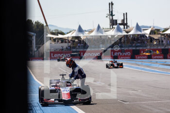 2022-07-24 - 20 VERSCHOOR Richard (nld), Trident, Dallara F2, retirement during the 9th round of the 2022 FIA Formula 2 Championship, from July 22 to 24, 2022 on the Circuit Paul Ricard, in Le Castellet, France - AUTO - FORMULA 2 2022 - FRANCE - FORMULA 2 - MOTORS