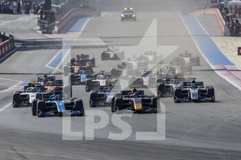 2022-07-24 - start, depart, during the 9th round of the 2022 FIA Formula 2 Championship, from July 22 to 24, 2022 on the Circuit Paul Ricard, in Le Castellet, France - AUTO - FORMULA 2 2022 - FRANCE - FORMULA 2 - MOTORS