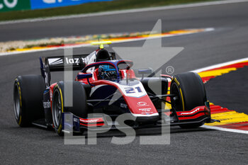 2022-08-26 - 21 WILLIAMS Calan (aus), Trident, Dallara F2, action during the 11th round of the 2022 FIA Formula 2 Championship, from August 26 to 28, 2022 on the Circuit de Spa-Francorchamps, in Francorchamps, Belgium - AUTO - FORMULA 2 2022 - BELGIUM - FORMULA 2 - MOTORS