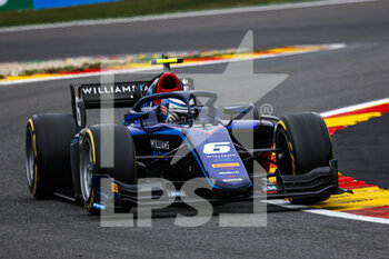 2022-08-26 - 06 SARGEANT Logan (usa), Carlin, Dallara F2, action during the 11th round of the 2022 FIA Formula 2 Championship, from August 26 to 28, 2022 on the Circuit de Spa-Francorchamps, in Francorchamps, Belgium - AUTO - FORMULA 2 2022 - BELGIUM - FORMULA 2 - MOTORS