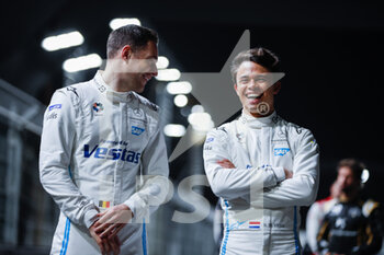 26/01/2022 - Vandoorne Stoffel (bel), Mercedes-EQ Silver Arrow 02, De Vries Nyck (nld), Mercedes-EQ Silver Arrow 02, portrait during the 2022 Diriyah ePrix, 1st and 2nd round of the 2022 Formula E World Championship, on the Riyadh Street Circuit from January 28 to 30, in Riyadh, Saudi Arabia - 2022 DIRIYAH EPRIX, 1ST AND 2ND ROUND OF THE 2022 FORMULA E WORLD CHAMPIONSHIP - FORMULA E - MOTORI