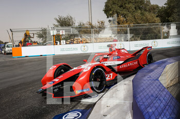 2022-01-28 - 27 Dennis Jake (gbr), Avalanche Andretti Formula E, BMW iFE.21, action during the 2022 Diriyah ePrix, 1st and 2nd round of the 2022 Formula E World Championship, on the Riyadh Street Circuit from January 28 to 30, in Riyadh, Saudi Arabia - 2022 DIRIYAH EPRIX, 1ST AND 2ND ROUND OF THE 2022 FORMULA E WORLD CHAMPIONSHIP - FORMULA E - MOTORS