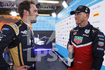 13/02/2022 - LOTTERER André (ger), TAG Heuer Porsche Formula E Team, Porsche 99X Electric, portrait, VERGNE Jean-Eric (fra), DS Techeetah, DS E-Tense FE21, portrait during the 2022 Mexico City ePrix, 2nd meeting of the 2021-22 ABB FIA Formula E World Championship, on the Autodromo Hermanos Rodriguez from February 10 to 11, in Mexico City, Mexico - 2022 MEXICO CITY EPRIX, 2ND MEETING OF THE 2021-22 ABB FIA FORMULA E WORLD CHAMPIONSHIP - FORMULA E - MOTORI