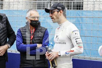 2022-04-09 - VERGNE Jean-Eric (fra), DS Techeetah, DS E-Tense FE21, portrait TAVARES Carlos CEO PSA group, portrait during the 2022 Rome City ePrix, 3rd meeting of the 2021-22 ABB FIA Formula E World Championship, on the Circuit Cittadino dell’EUR from April 8 to 10, in Rome, Italy - 2022 ROME CITY EPRIX, 3RD MEETING OF THE 2021-22 ABB FIA FORMULA E WORLD CHAMPIONSHIP - FORMULA E - MOTORS