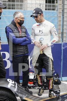 2022-04-09 - TAVARES Carlos CEO PSA group, portrait VERGNE Jean-Eric (fra), DS Techeetah, DS E-Tense FE21, portrait during the 2022 Rome City ePrix, 3rd meeting of the 2021-22 ABB FIA Formula E World Championship, on the Circuit Cittadino dell’EUR from April 8 to 10, in Rome, Italy - 2022 ROME CITY EPRIX, 3RD MEETING OF THE 2021-22 ABB FIA FORMULA E WORLD CHAMPIONSHIP - FORMULA E - MOTORS