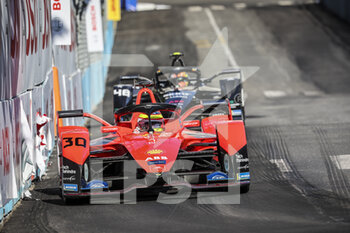 2022-04-10 - 30 ROWLAND Oliver (gbr), Mahindra Racing, Mahindra M7Electro, action during the 2022 Rome City ePrix, 3rd meeting of the 2021-22 ABB FIA Formula E World Championship, on the Circuit Cittadino dell’EUR from April 8 to 10, in Rome, Italy - 2022 ROME CITY EPRIX, 3RD MEETING OF THE 2021-22 ABB FIA FORMULA E WORLD CHAMPIONSHIP - FORMULA E - MOTORS