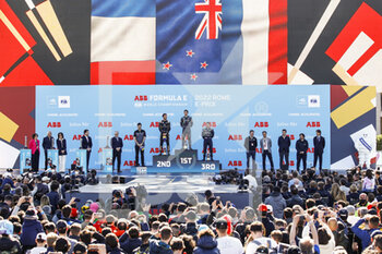 2022-04-10 - VERGNE Jean-Eric (fra), DS Techeetah, DS E-Tense FE21, portrait podium during the 2022 Rome City ePrix, 3rd meeting of the 2021-22 ABB FIA Formula E World Championship, on the Circuit Cittadino dell’EUR from April 8 to 10, in Rome, Italy - 2022 ROME CITY EPRIX, 3RD MEETING OF THE 2021-22 ABB FIA FORMULA E WORLD CHAMPIONSHIP - FORMULA E - MOTORS