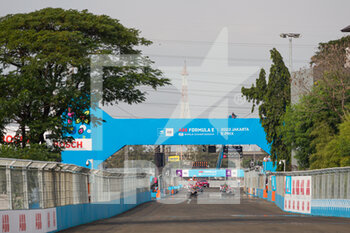 04/06/2022 - grille de depart starting grid illustration during the 2022 Jakarta ePrix, 6th meeting of the 2021-22 ABB FIA Formula E World Championship, on the Jakarta International e-Prix Circuit from June 2 to 4, in Jakarta - AUTO - 2022 FORMULA E JAKARTA EPRIX - FORMULA E - MOTORI
