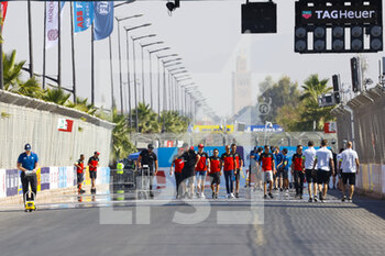 01/07/2022 - Driver track walk during the 2022 Marrakesh ePrix, 7th meeting of the 2021-22 ABB FIA Formula E World Championship, on the Circuit International Automobile Moulay El Hassan from June 30 to July 2, in Marrakesh, Morocco - AUTO - 2022 FORMULA E MARRAKESH EPRIX - FORMULA E - MOTORI