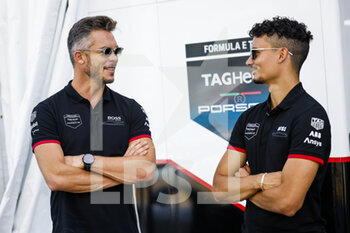 12/08/2022 - Lotterer André (ger), TAG Heuer Porsche Formula E Team, Porsche 99X Electric, Wehrlein Pascal (ger), TAG Heuer Porsche Formula E Team, Porsche 99X Electric, portrait during the 2022 Seoul ePrix, 10th meeting of the 2021-22 ABB FIA Formula E World Championship, on the Seoul Street Circuit from August 12 to 14, in Seoul, South Korea - AUTO - 2022 FORMULA E SEOUL EPRIX - FORMULA E - MOTORI