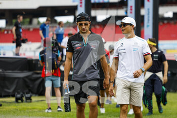 2022-08-14 - Evans Mitch (nzl), Jaguar TCS Racing, Jaguar I-Type 5, De Vries Nyck (nld), Mercedes-EQ Silver Arrow 02, portrait during the 2022 Seoul ePrix, 10th meeting of the 2021-22 ABB FIA Formula E World Championship, on the Seoul Street Circuit from August 12 to 14, in Seoul, South Korea - AUTO - 2022 FORMULA E SEOUL EPRIX - FORMULA E - MOTORS