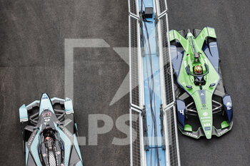 2022-08-14 - 10 NATO Norman, (fra), Jaguar TCS Racing, Jaguar I-Type 5, action 04 FRIJNS Robin (nld), Envision Racing, Audi e-tron FE07, action during the 2022 Seoul ePrix, 10th meeting of the 2021-22 ABB FIA Formula E World Championship, on the Seoul Street Circuit from August 12 to 14, in Seoul, South Korea - AUTO - 2022 FORMULA E SEOUL EPRIX - FORMULA E - MOTORS