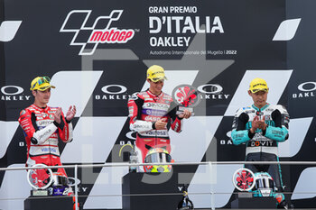 2022-05-29 - podium moto3 (Garcia, Guevara, Suzuki) - GRAN PREMIO D’ITALIA OAKLEY RACE MOTO2, MOTO3 - MOTOGP - MOTORS