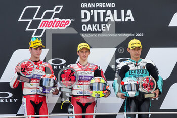 2022-05-29 - podium moto3  (Garcia, Guevara, Suzuki) - GRAN PREMIO D’ITALIA OAKLEY RACE MOTO2, MOTO3 - MOTOGP - MOTORS