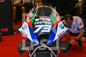 2022-05-28 - front detail of the bike's of Marquez Alex Spa Lcr Honda Castrol Honda - 2022 GRAN PREMIO D’ITALIA OAKLEY QUALIFYING - MOTOGP - MOTORS