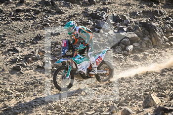 2022-01-01 - 33 Patro Mario (prt), Credit Agricola - Mario Patrao Motorsport, KTM 450 Rally, Moto, Original by Motul, action during the Stage 1A of the Dakar Rally 2022 between Jeddah and Hail, on January 1st 2022 in Hail, Saudi Arabia - STAGE 1A OF THE DAKAR RALLY 2022 BETWEEN JEDDAH AND HAIL - RALLY - MOTORS