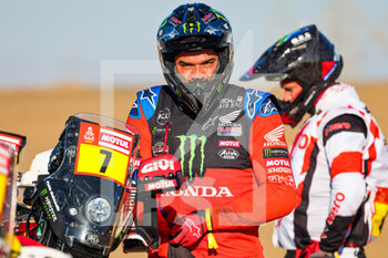 2022-01-01 - 07 Quintanilla Pablo (chl), Monster Energy Honda Team 2022, Honda CRF 450 Rally, Moto,Motul, portrait during the Stage 1A of the Dakar Rally 2022 between Jeddah and Hail, on January 1st 2022 in Hail, Saudi Arabia - STAGE 1A OF THE DAKAR RALLY 2022 BETWEEN JEDDAH AND HAIL - RALLY - MOTORS