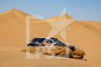 2022-01-01 - 206 Al Qassimi Sheikh Khalid (are), Von Zitzewitz Dirk (ger), PH Sport, Abu Dhabi Racing, Peugeot 3008 DKR, Auto FIA T1/T2, action during the Stage 1A of the Dakar Rally 2022 between Jeddah and Hail, on January 1st 2022 in Hail, Saudi Arabia - STAGE 1A OF THE DAKAR RALLY 2022 BETWEEN JEDDAH AND HAIL - RALLY - MOTORS