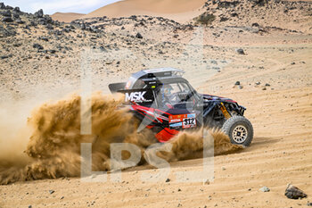 2022-01-01 - 312 Lebedev Pavel (rus), Shubin Kirill (rus), MSK Rally Team, Can-Am Maverick, T3 FIA, action during the Stage 1A of the Dakar Rally 2022 between Jeddah and Hail, on January 1st 2022 in Hail, Saudi Arabia - STAGE 1A OF THE DAKAR RALLY 2022 BETWEEN JEDDAH AND HAIL - RALLY - MOTORS