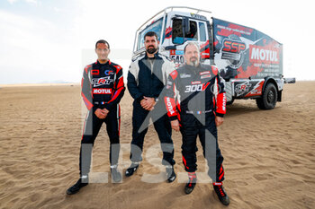 2022-01-01 - 540 Besnard Sylvain (fra), Laliche Sylvain (fra), Cappucio Frédéric (fra), Team SSP, Man TGA 114, T5 FIA Camion, during the Stage 1A of the Dakar Rally 2022 between Jeddah and Hail, on January 1st 2022 in Hail, Saudi Arabia - STAGE 1A OF THE DAKAR RALLY 2022 BETWEEN JEDDAH AND HAIL - RALLY - MOTORS