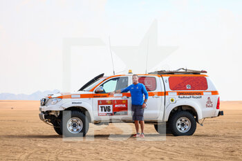 2022-01-01 - TV6 during the Stage 1A of the Dakar Rally 2022 between Jeddah and Hail, on January 1st 2022 in Hail, Saudi Arabia - STAGE 1A OF THE DAKAR RALLY 2022 BETWEEN JEDDAH AND HAIL - RALLY - MOTORS